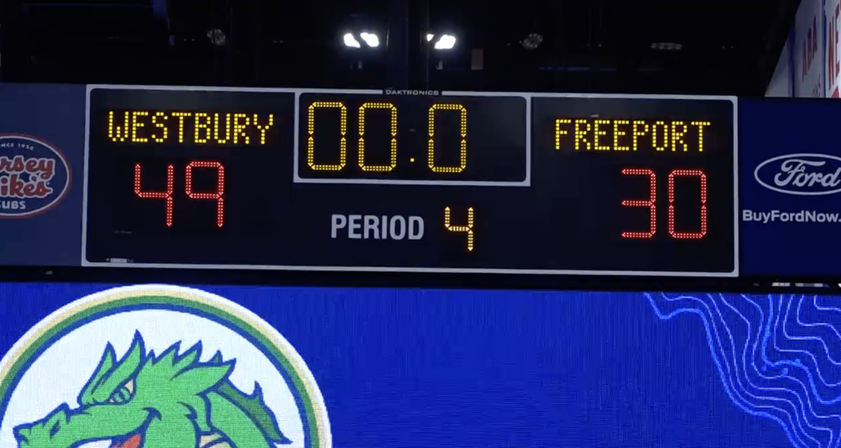 12-2-2024 Westbury vs Freeport at Nassau Coliseum (W 49-30) 